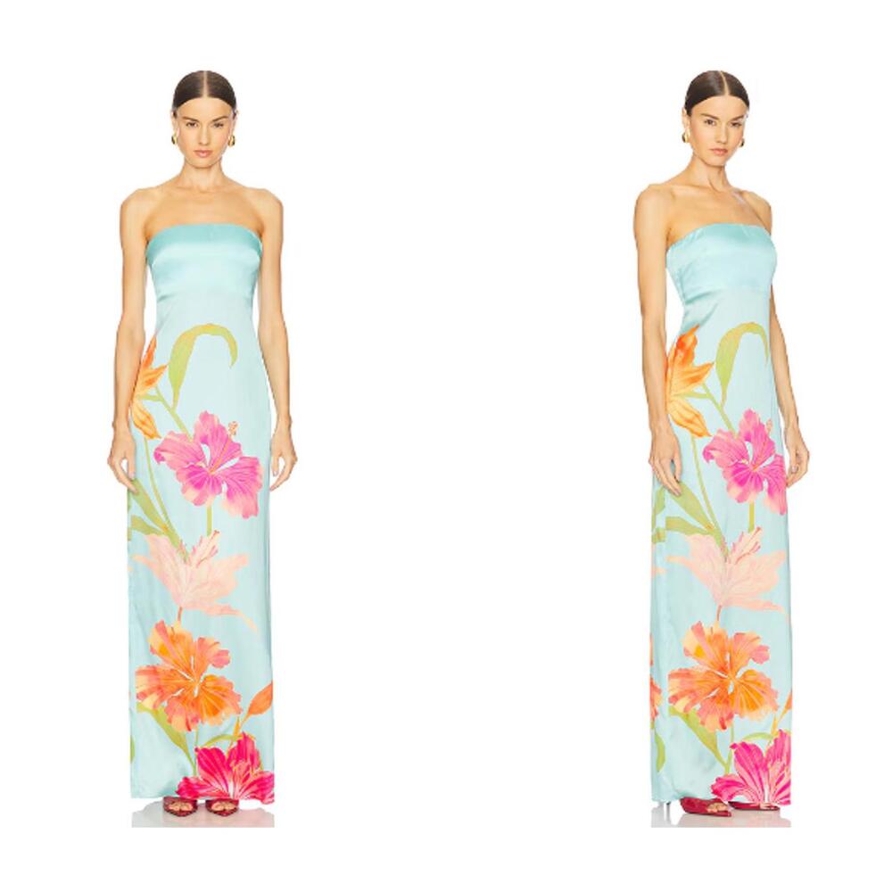 RETROFETE Vivi Dress in Acqua Primavera